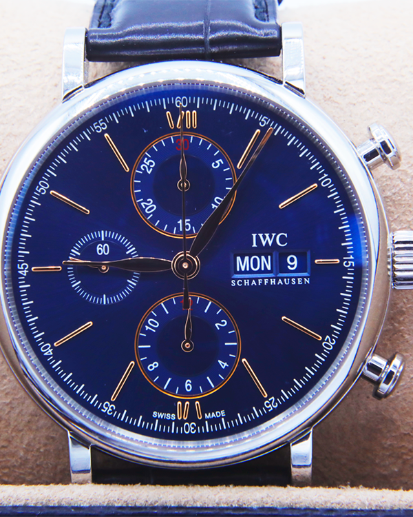 2022 IWC Portofino Chronograph Steel Blue Dial (IW391036)