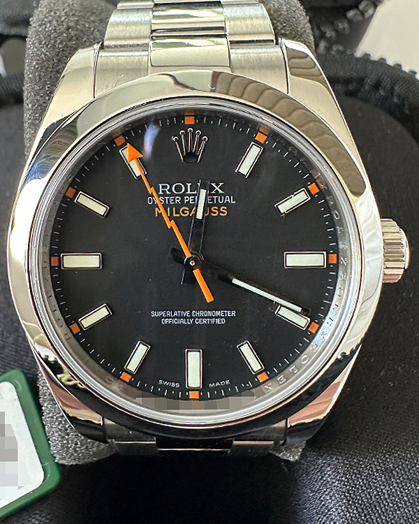 No Reserve - 2007 Rolex Milgauss 40MM Black Dial Oyster Bracelet (116400)