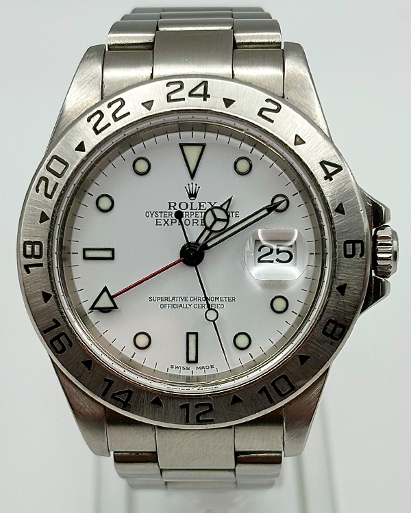 2000 (P Serial) Rolex Explorer II 40MM White Dial Oyster Bracelet (16570)