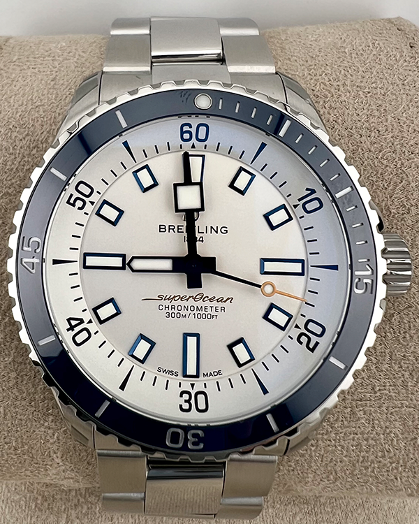 2023 Breitling Superocean Automatic 42MM White Dial Steel Bracelet (A17375)