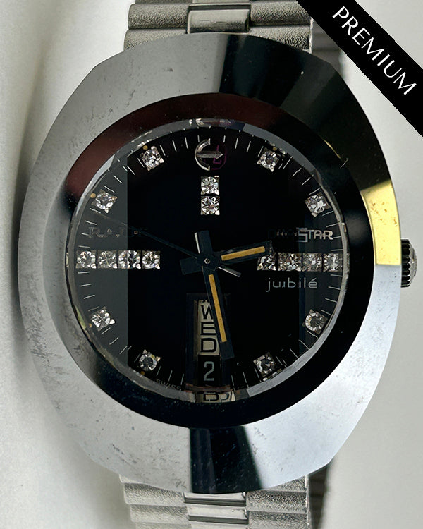 No Reserve - Rado Diastar Aniversary L.E. 36MM Black Dial Steel Bracelet (Caliber 2794)