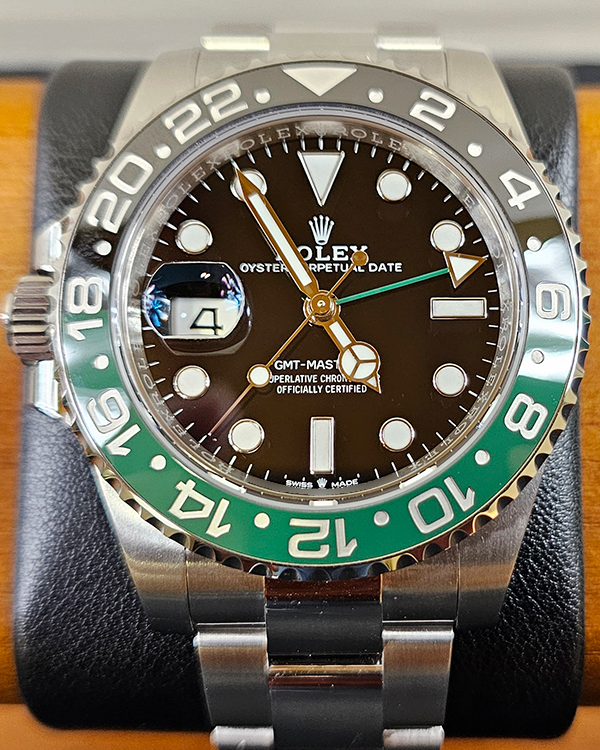 2023 Rolex GMT-Master II "Sprite" 40MM Black Dial Oyster Bracelet (126720VTNR)