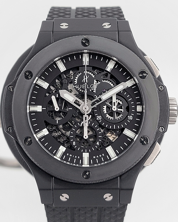 2016 Hublot Big Bang Aero Bang 44MM Skeleton Dial Rubber Strap (311.CI.1170.GR)