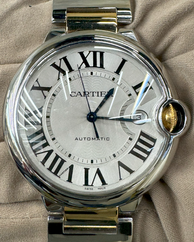 Cartier Ballon Bleu De Cartier 42MM Silver Dial Two-Tone Bracelet (W69012Z4)