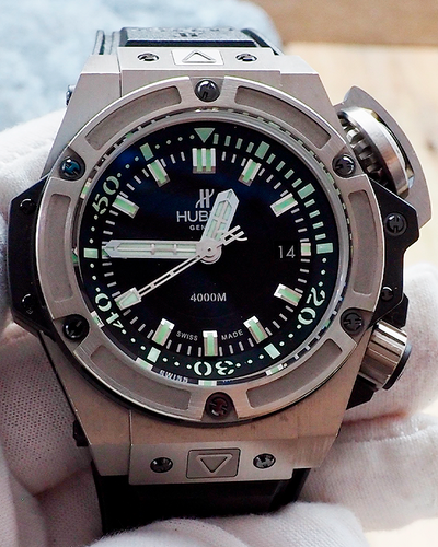 Hublot King Power "Oceanographic" L.E. 48MM Black Dial Rubber Strap (731.NX.1190.RX)