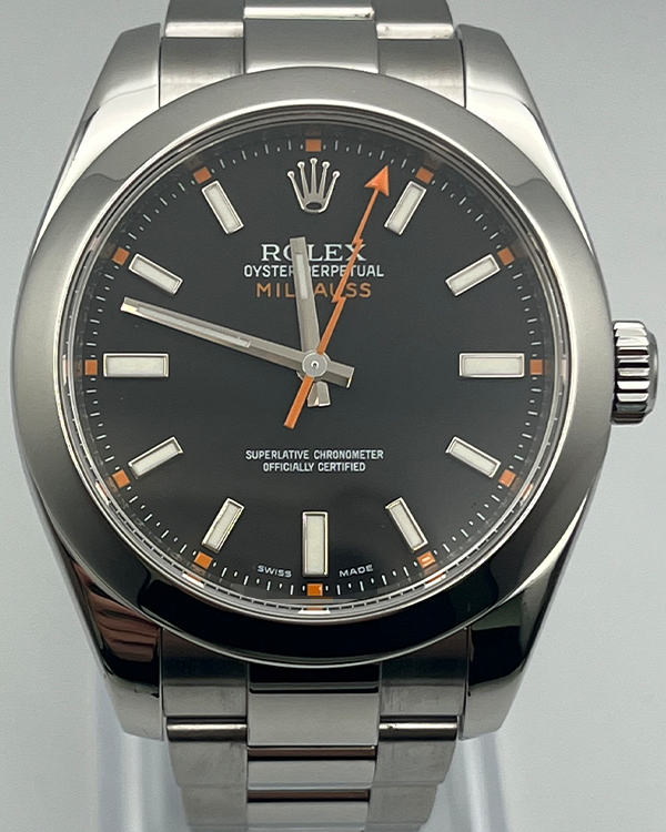 Rolex Milgauss 40MM Black Dial Oyster Bracelet (116400)