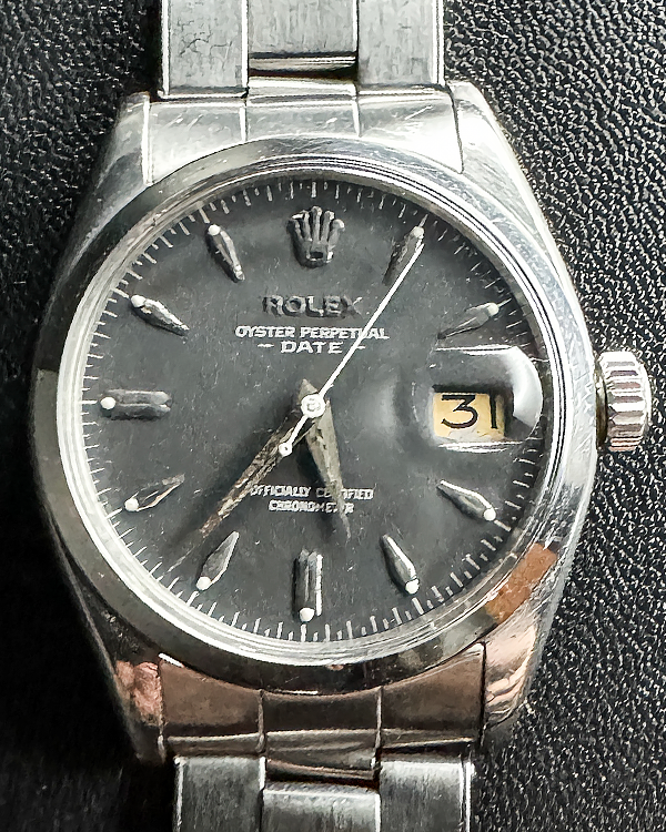 Rolex Oyster Perpetual Date 34MM Grey Dial Oyster Bracelet (6534)