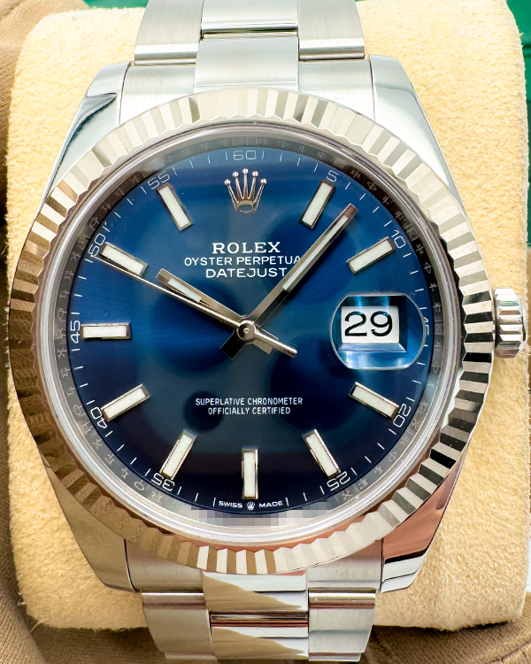 Rolex Datejust 41MM Blue Dial Steel Bracelet (126334)