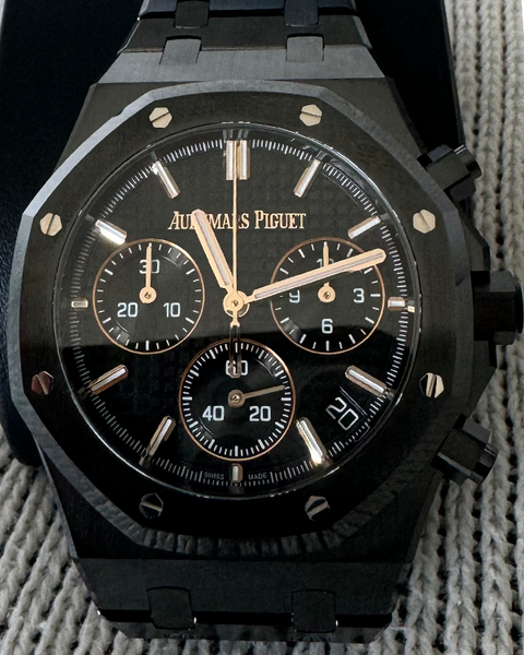 2024 Audemars Piguet Royal Oak 41MM Black Dial Ceramic Bracelet