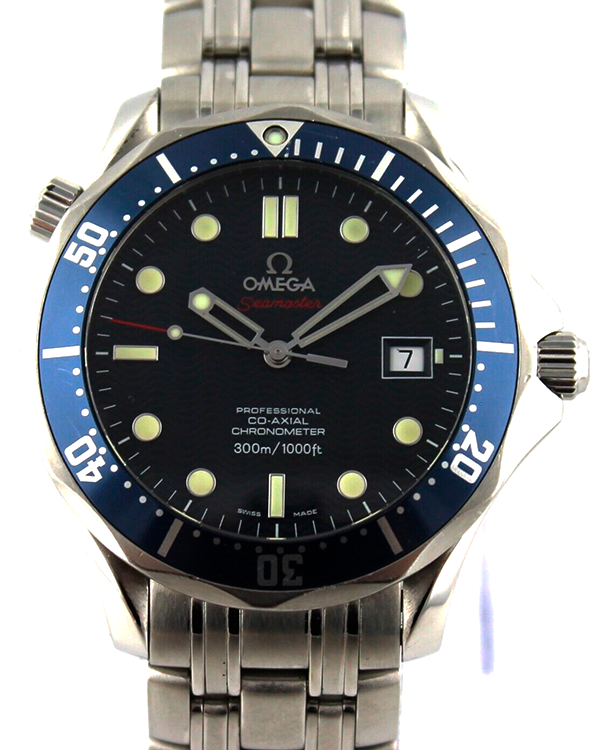 2008 Omega Seamaster Professional 300M 41MM Blue Dial Steel Bracelet (2220.80.00)