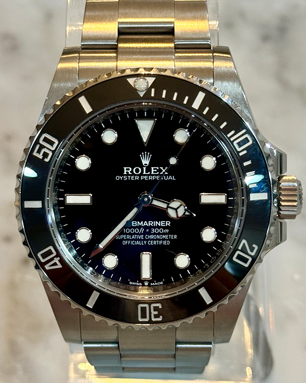 2022 Rolex Submariner No-Date 41MM Oystersteel Black Dial Oyster Bracelet (124060)