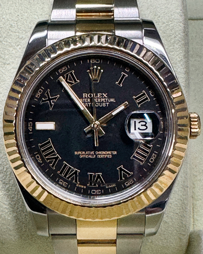 Rolex Datejust II 41MM Black Dial Two-Tone Bracelet (116333)