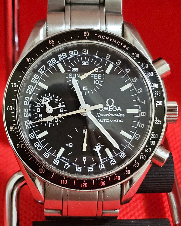 Omega Speedmaster Day Date 39MM Black Dial Steel Bracelet (3520.50.00)