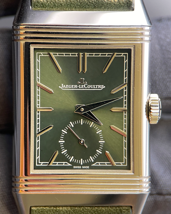 2023 Jaeger-LeCoultre Reverso 45.6MM Green Dial Leather Strap (Q3978430)