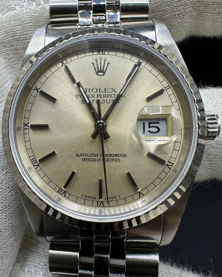 Rolex Datejust 36MM Silver Dial Jubilee Bracelet (16234)