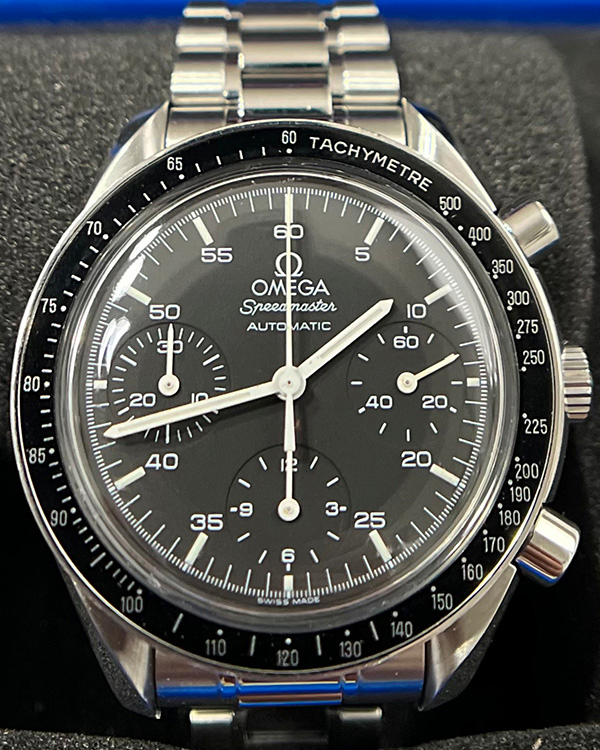 Omega Speemaster Reduced 39MM Black Dial Steel Bracelet (3510.50)