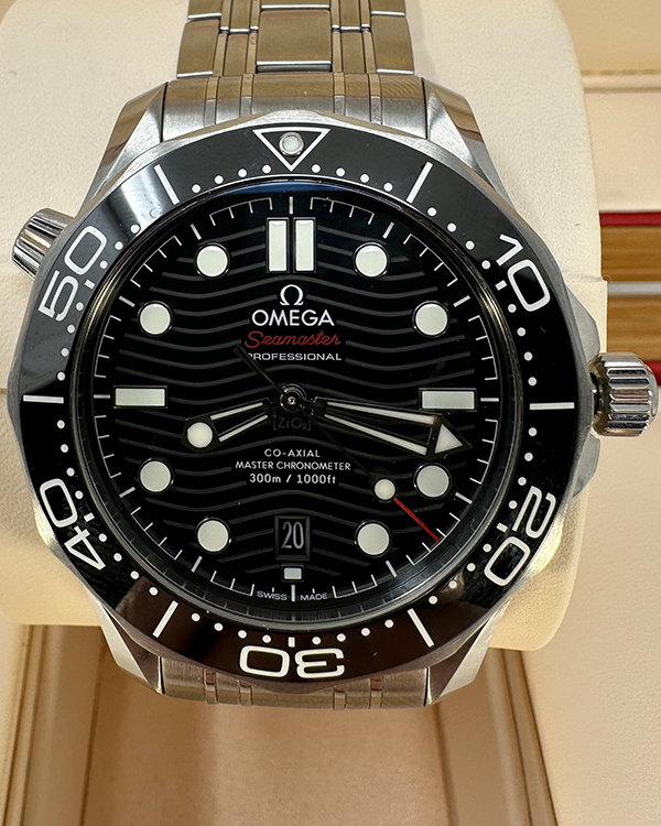 2023 Omega Seamaster Professional Diver 300M 42MM Black Dial Steel Bracelet (210.30.42.20.01.001)