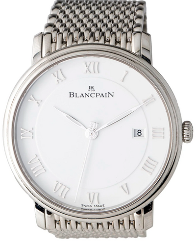 Blancpain Villeret Ultra-Slim 40MM White Dial Steel Bracelet (6651-1127-MMB)