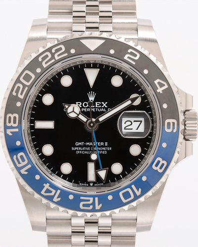 2023 Rolex GMT-Master II "Batgirl" 40MM Black Dial Jubilee Bracelet (126710BLNR)