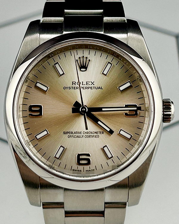 2019 Rolex Oyster Perpetual 34MM Silver Dial Oyster Bracelet (114200)