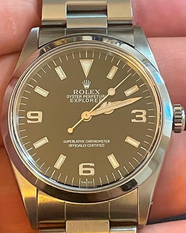 Rolex Explorer 36MM Black Dial Steel Bracelet (14270)