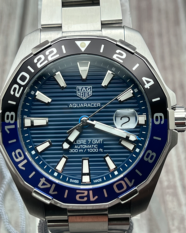 2021 TAG Heuer Aquaracer 300M 43MM Steel Blue Dial Bracelet (WAY201T.BA0927)