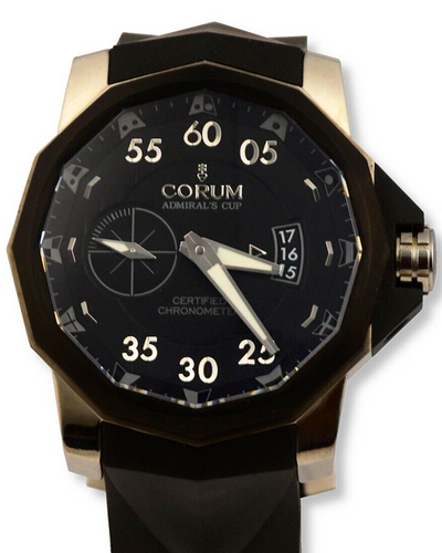 Corum Admiral’s Cup Seafender LHS 50MM Black Dial Rubber Strap (753.231.06/0371 AN12)