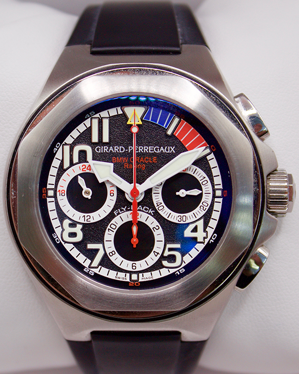 Girard Perregaux Laureato BMW Oracle Racing 46MM Steel Black Dial (80175-24-251-FK6A)