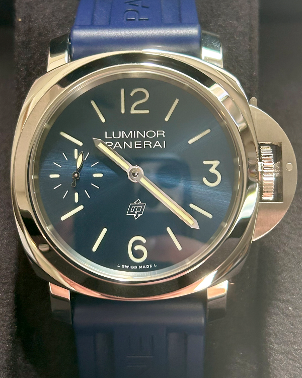 2021 Panerai Luminor Blu Mare 44MM Blue Dial Rubber Strap (PAM01085)