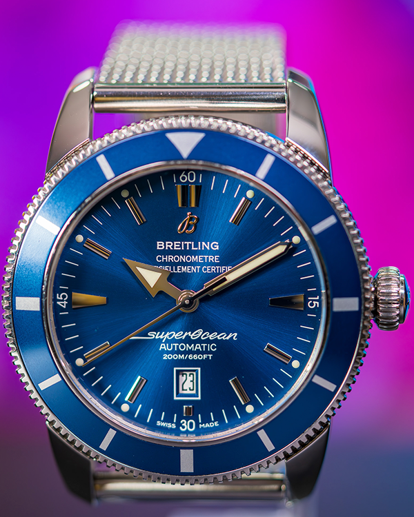 2016 Breitling Superocean Heritage 46MM Blue Dial Steel Bracelet (A1732016/C734)