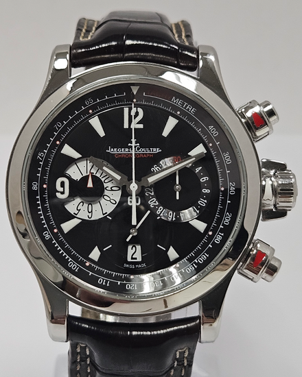 2010 Jaeger-LeCoultre Master Compressor 41.3MM Black Dial Leather Strap (Q1758470)