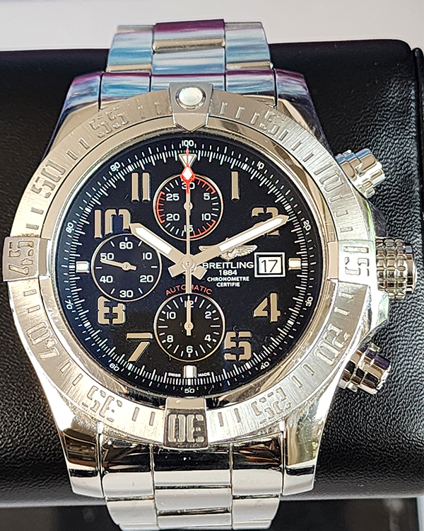 Breitling Avenger II 48MM Black Dial Steel Bracelet (A1337111/BC28)