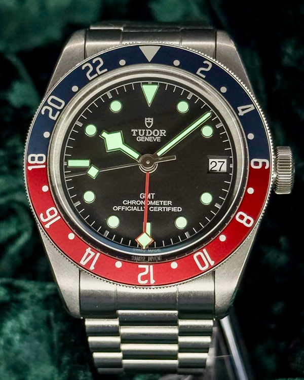 2022 Tudor Black Bay GMT "Pepsi" 41MM Black Dial Aftermarket Steel President Bracelet (79830RB)