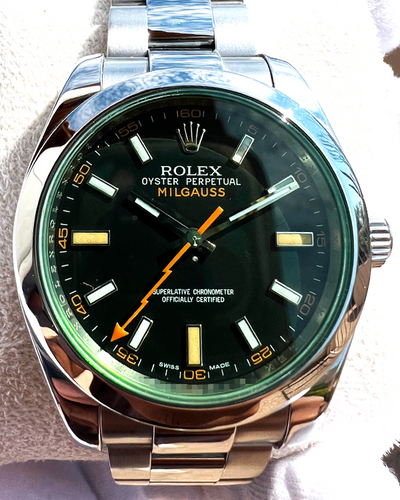 (G Serial) Rolex Milgauss 40MM Black Dial Oyster Bracelet (116400GV)