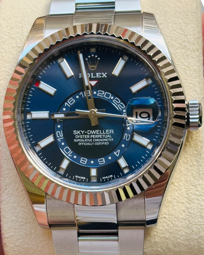 2018 Rolex Sky-Dweller 42MM Blue Dial Oyster Bracelet (326934)