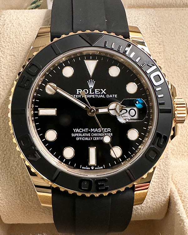 2023 Rolex Yacht-Master 42MM Black Dial Oysterflex Strap (226658)