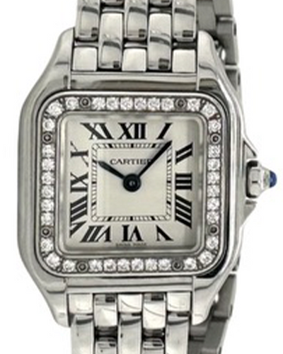 Cartier Panthère de Cartier 22x30MM Quartz Silver Dial Steel Bracelet (W4PN0007)