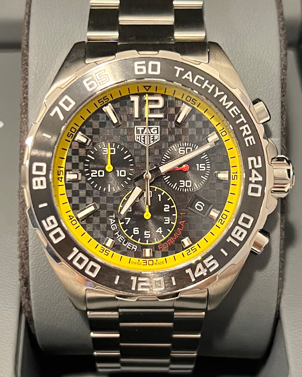 No Reserve - 2022 TAG Heuer Formula 1 Quartz Chronograph 43MM Steel Black Dial (CAZ101AC.BA0842)