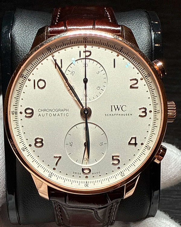 2024 IWC Schaffhausen Portugieser 41MM Silver Dial Leather Strap (IW371611)