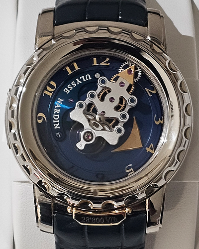 Ulysse Nardin Freak 44MM Blue Dial Leather Strap (020-88)