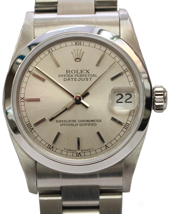 1996 (T Serial) Rolex Datejust 31MM Silver Dial Oyster Bracelet (68240)