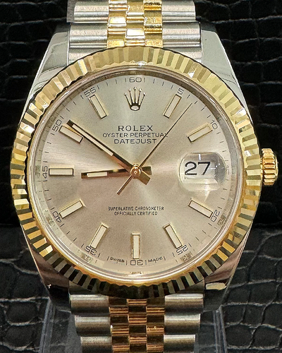 2018 Rolex Datejust 41MM Silver Dial Two-Tone Jubilee Bracelet (126333)