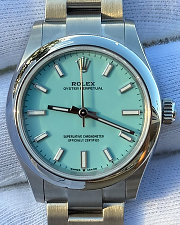 2024 Rolex Oyster Perpetual 31MM Tiffany Blue Dial Oyster Bracelet (277200)