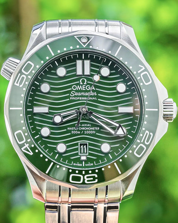 Omega Seamaster Diver 300M 42MM Green Dial Steel Bracelet (210.30.42.20.10.001)