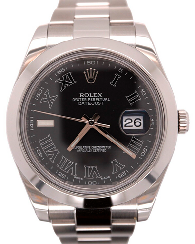 Rolex Datejust II 41MM Black Dial Oyster Bracelet (116300)