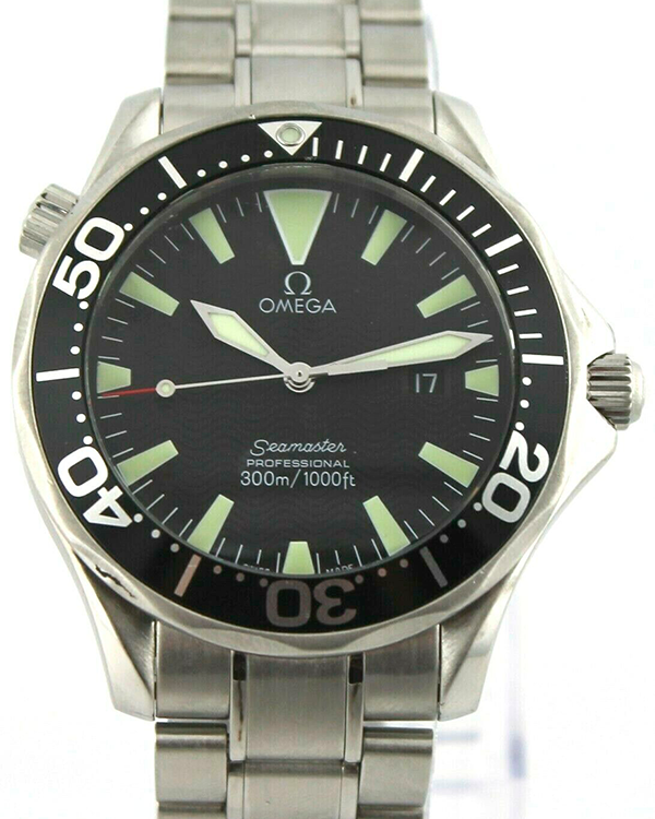 2008 Omega Seamaster Diver 300M 41MM Quartz Black Dial Steel Bracelet (2264.50.00)