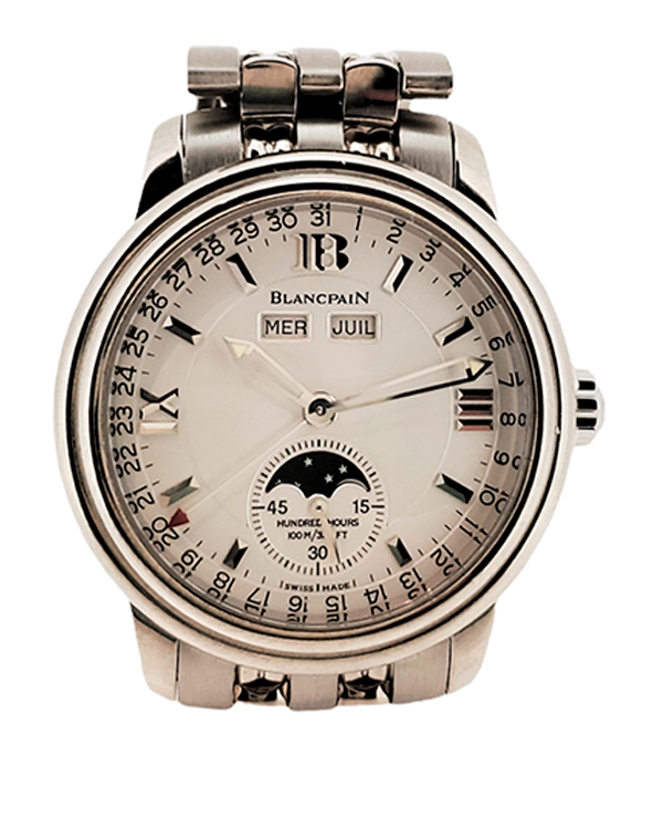 2006 Blancpain Villeret 38MM Silver Dial White Gold Bracelet (4298Q-2642)