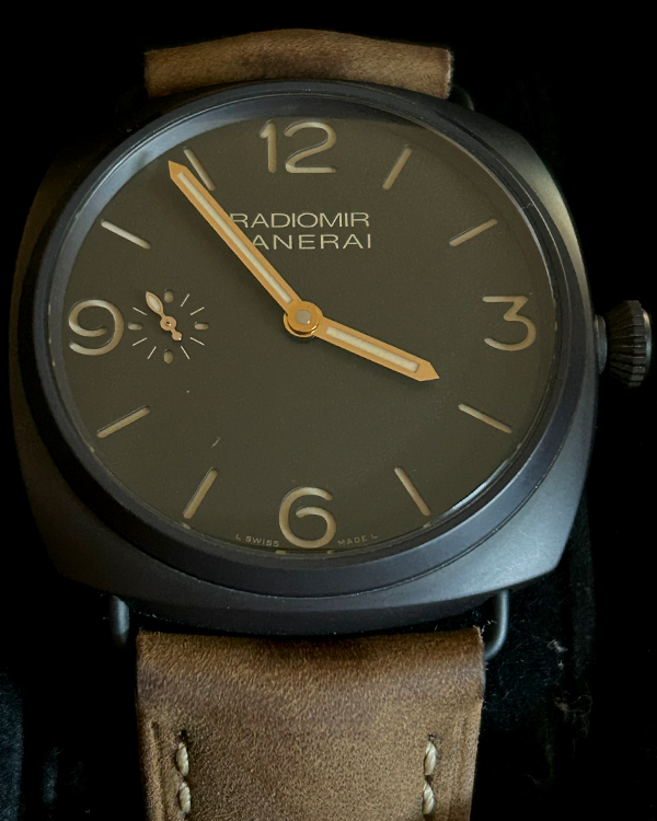 2013 Panerai Radiomir 3 Days 47MM Brown Dial Leather Strap (PAM00504)