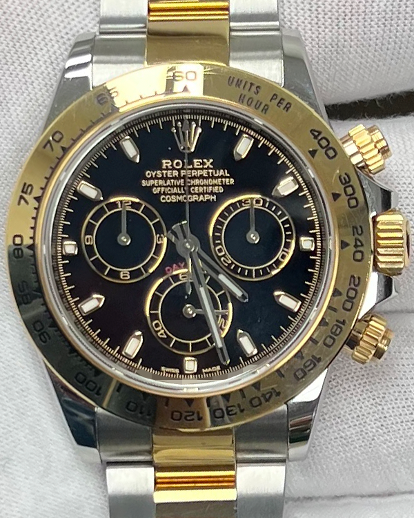 2019 Rolex Cosmograph Daytona 40MM Black Dial Two-Tone Bracelet (116503)