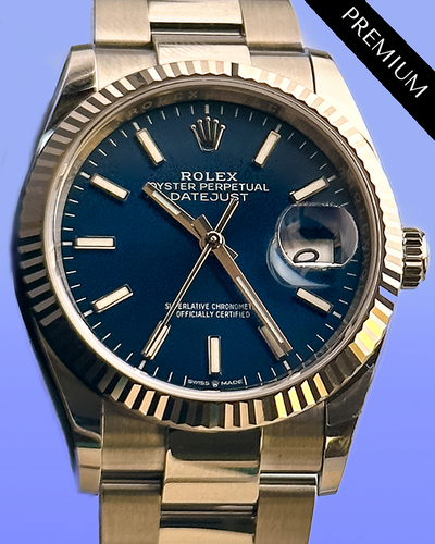 2024 Rolex Datejust 36MM Blue Dial Oyster Bracelet (126234)